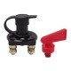 ACCESORIO (843007) INTERRUPTOR CORTADOR CORRIENTE 2 TORNILLO COLOR NEGRO C/LLAVE ROJO DESMONTABLE